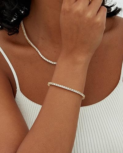 Moissanite Tennis bracelet Size  | Gold 18k